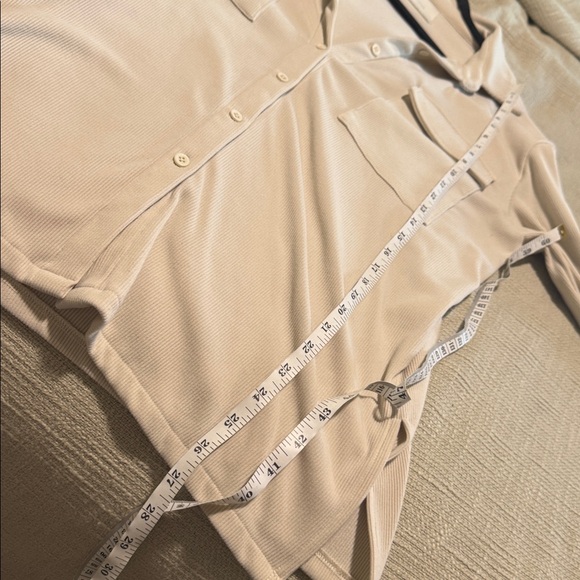 All:Row Ribbed Cream Shacket - Picture 8 of 8